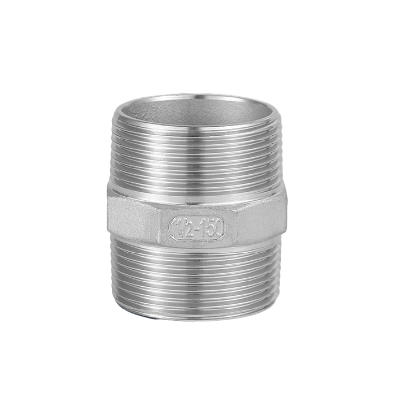 Hex Stainless Hex Threaded Puting NPT Threads di kedua -dua hujung