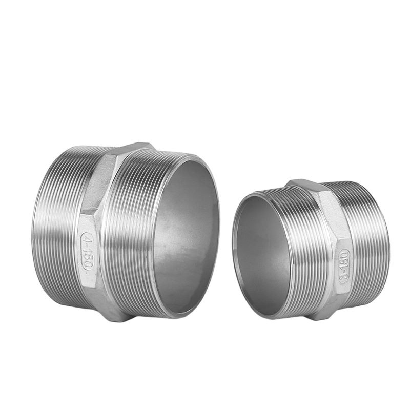 Hex Stainless Hex Threaded Puting NPT Threads di kedua -dua hujung