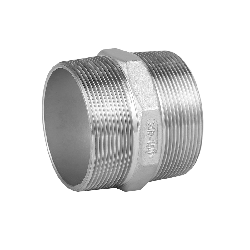Hex Stainless Hex Threaded Puting NPT Threads di kedua -dua hujung